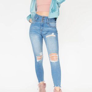 BNWT IBIZA Fit Jeans Denim Butt lifting Push Up Hi Waist Ultra Rise Skin…